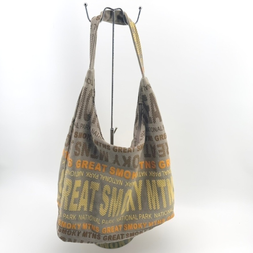 Robin Ruth Great Smoky Mountains National Park Graffiti Woven Hobo Shoulder Bag